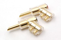 W&M Audio Vinkelbanan Stik BS-320 Guld