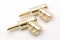 W&M Audio Vinkelbanan Stik BS-320 Guld