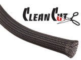 Techflex 1" Clean Cut Fletstr&oslash;mpe Sort 25 Ft