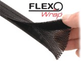 Techflex 2" Flexo Wrap Fletstr&oslash;mpe Sort 6 Ft